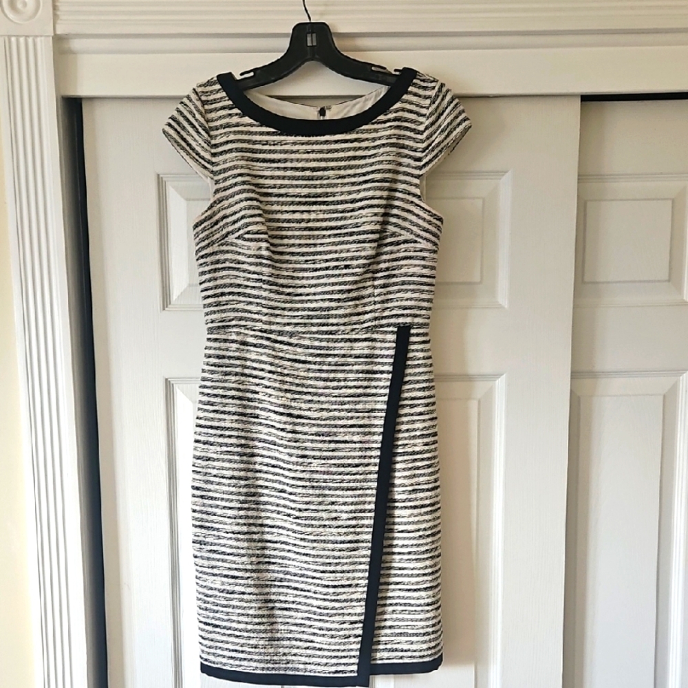 Striped Black and White Dress